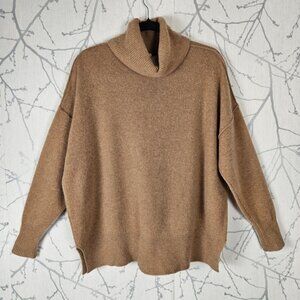 The Group Babaton Camel 100% Cashmere Caravan Turtleneck Sweater